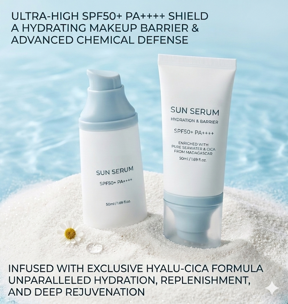 DewShield Centella Hyalu-Cica Sun Serum (SPF50+)(50ml)