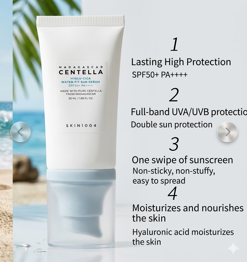DewShield Centella Hyalu-Cica Sun Serum (SPF50+)(50ml)