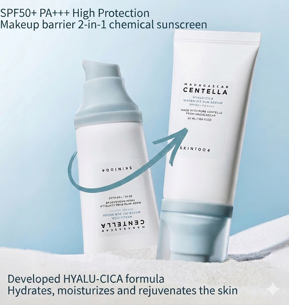 DewShield Centella Hyalu-Cica Sun Serum (SPF50+)(50ml)